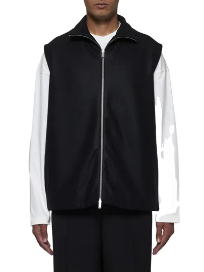 Shop Jil Sander Coats In Black