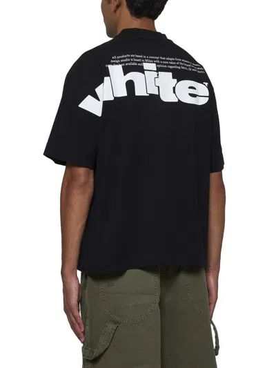 Shop Off-white T-shirts And Polos In Back White