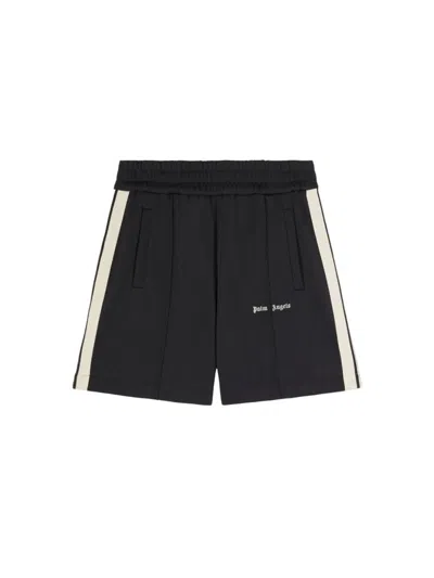 Shop Palm Angels Classic Logo Track Shorts In Black