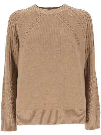 Purotatto Long-sleeve Jumper In Brown