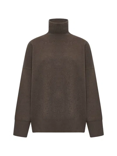 Shop Rohe Sweaters In Taupe Melange