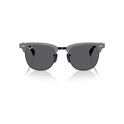 Ray Ban Rb3807m Scuderia Ferrari Collection Chromance Sunglasses Brushed Gunmetal Frame Grey Lenses Polarize In Brushed Gunmetal