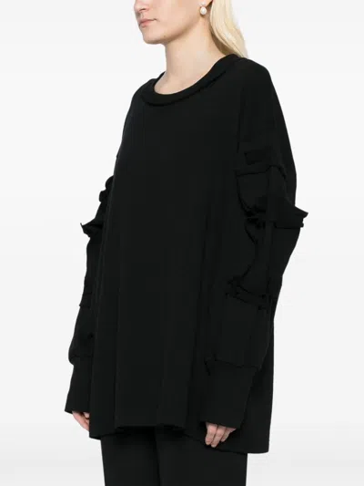 YOHJI YAMAMOTO COTTON LONG-SLEEVED SWEATSHIRT 