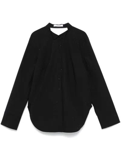Dorothee Schumacher Sparkling Power Bluse In Schwarz