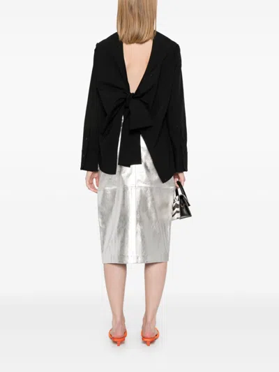 Dorothee Schumacher Sparkling Power Bluse In Schwarz