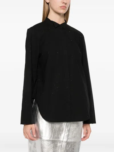 Dorothee Schumacher Sparkling Power Bluse In Schwarz