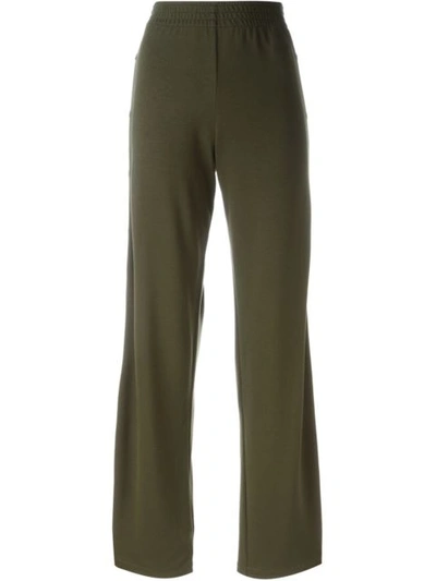 Maison Margiela Straight Leg Trousers In Green