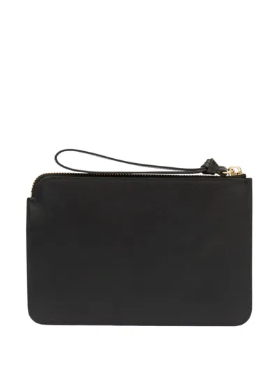 Isabel Marant Studded Wrist Strap Flat Clutch Bag In Black