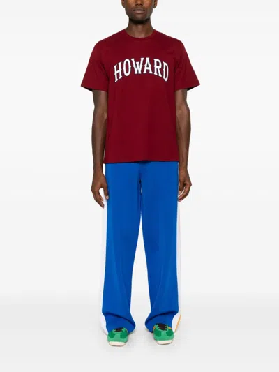 Wales Bonner Bordeaux Cotton Howard T-shirt In Brown