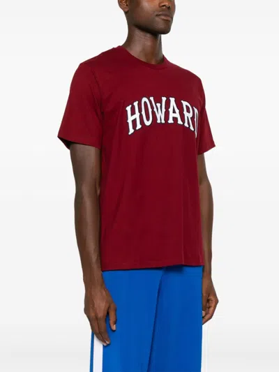 Wales Bonner Bordeaux Cotton Howard T-shirt In Brown