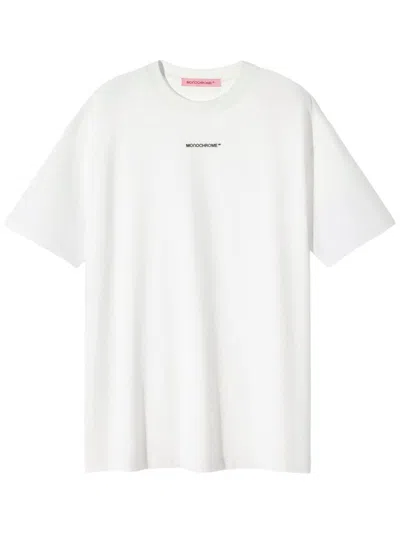 Monochrome Classy T-shirt In Weiss