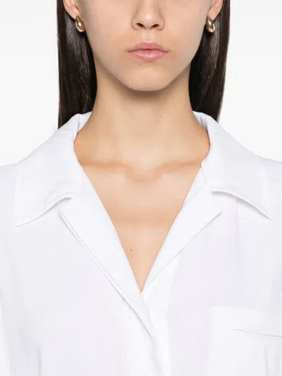 Lorena Antoniazzi Twill Midi Dress In Weiss