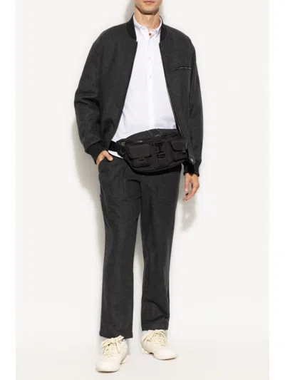 Iceberg Embroidered Bomber Jacket In Grau