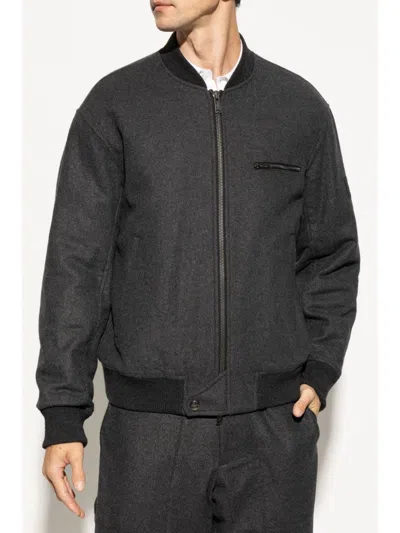 Iceberg Embroidered Bomber Jacket In Grau