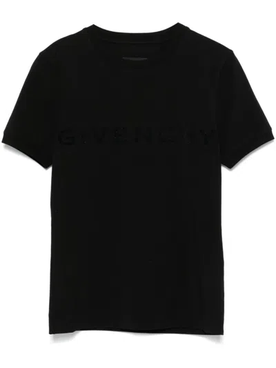 Givenchy T-shirt A Maniche Corte In Cotone. In Schwarz