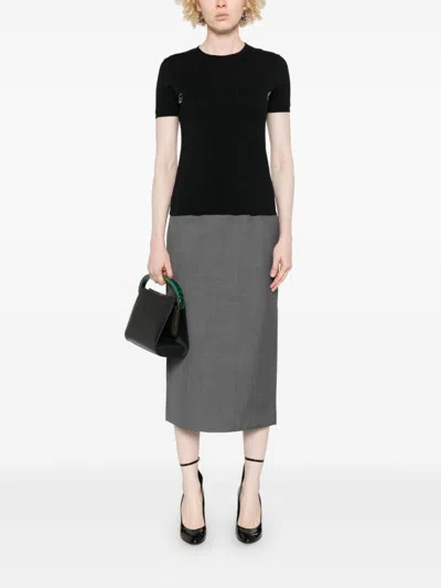 Givenchy T-shirt A Maniche Corte In Cotone. In Schwarz