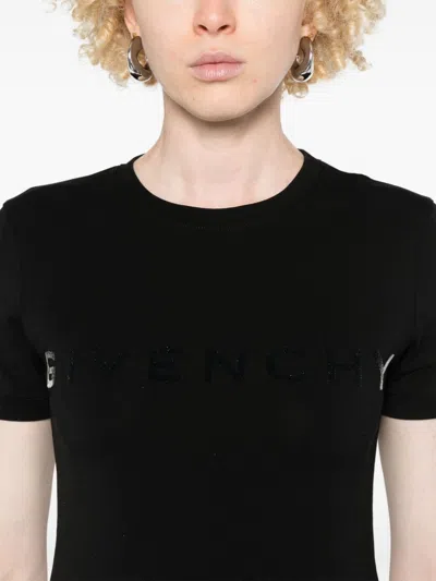 Givenchy T-shirt A Maniche Corte In Cotone. In Schwarz