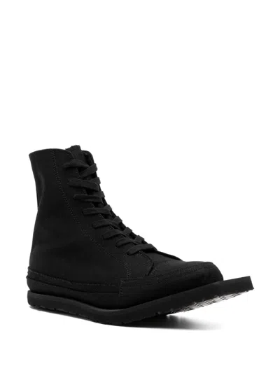 Yohji Yamamoto Hi-top Lace-up Shoes In Schwarz
