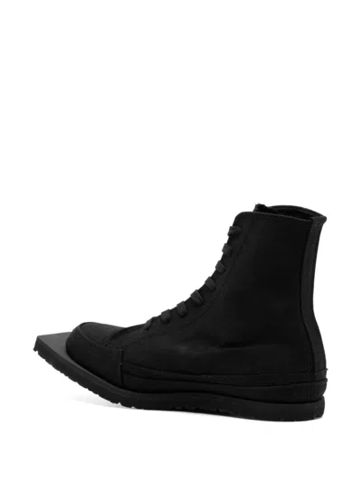 Yohji Yamamoto Hi-top Lace-up Shoes In Schwarz
