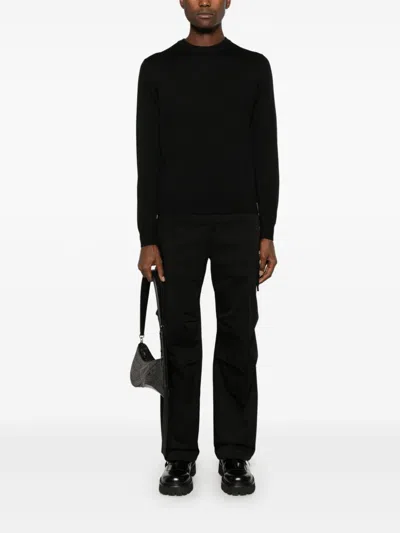 Shop Fendi Ff-embossed Sweater In Schwarz