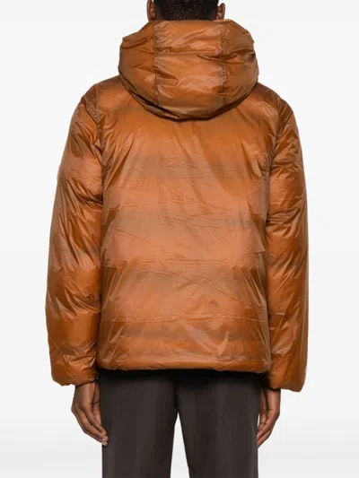 Rains Kevo Puffer Jacket In Braun