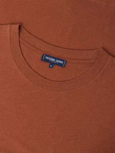 Frescobol Carioca Lucio T-shirt In Silk Brown