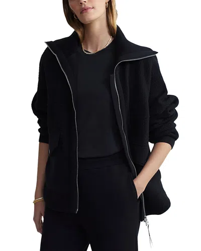 Varley Eleanor High Pile Fleece Jacket In Black