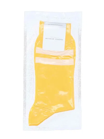 Andrea Mariani "sporty" Socks In Yellow