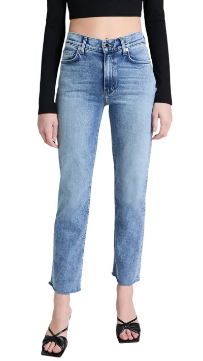 Le Jean Stevie Slim Boyfriend Jean In Lush In Multi