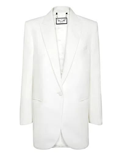 PHILIPP PLEIN CADY SHOULDER PADDED OVERSIZE JACKET 