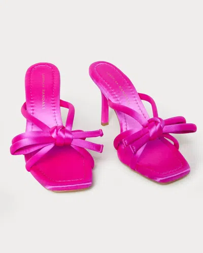 Loeffler Randall Women's Margi Bow Heeled Sandal In Fuchsia In Pink