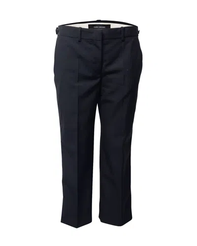 Isabel Marant Cropped Tailored Trousers In Black Wool In Black