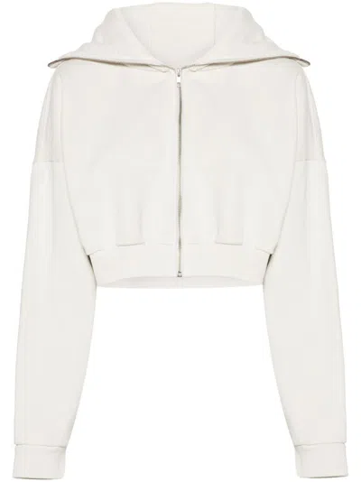 Shop Entire Studios Cropped Full Zip In White