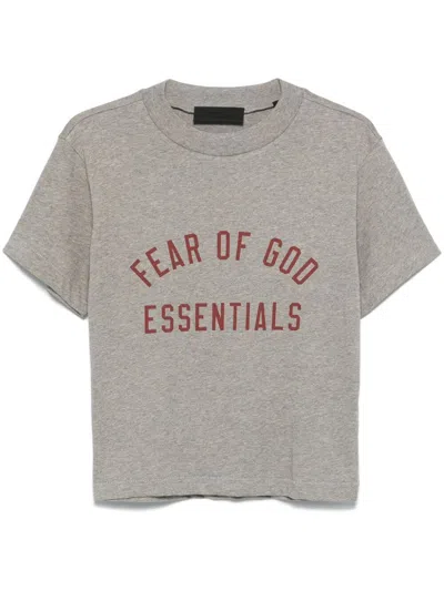 Essentials Logo-print T-shirt In Pink & Purple