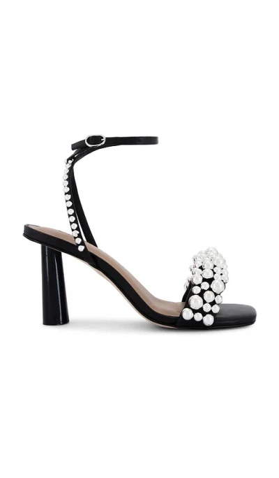 Arch Nyc Puff Sling Heel In 黑色&银色