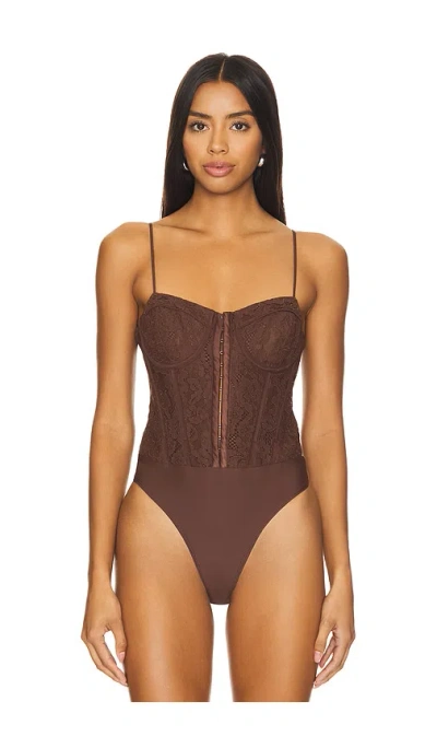 Shop Cami Nyc Arlette Bodysuit In Java