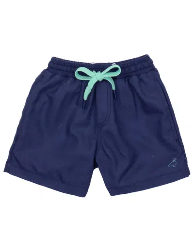Properly Tied Boy's Wavechaser Swim Trunk In Blue Onyx In Multi