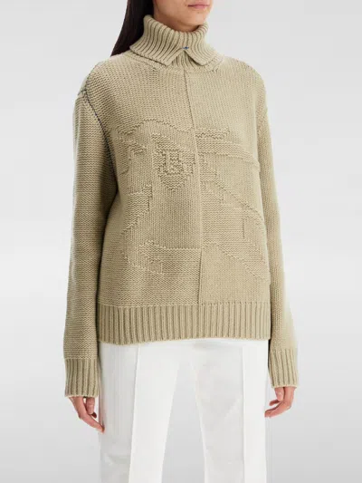 Shop Burberry Sweater  Woman Color Beige