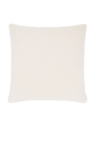 Shop Jenni Kayne Alpaca Basketweave 24 Square Pillow In Ivory