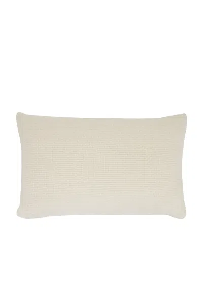 Jenni Kayne Alpaca Basketweave 14x22 Lumbar Pillow In Ivory