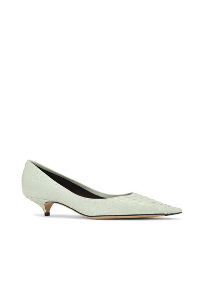 The Row Liisa Python Pump In Pistachio