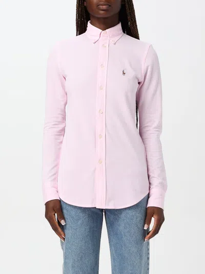 Shop Polo Ralph Lauren Shirt  Woman Color Pink