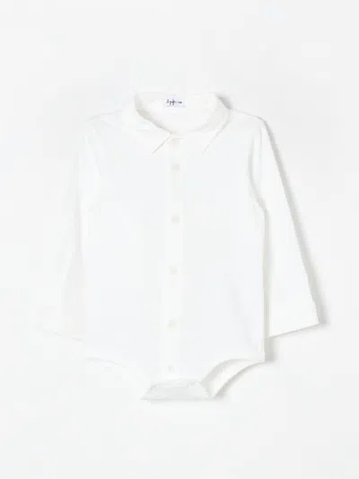 Il Gufo White Chemisier Bodysuit In Weiss