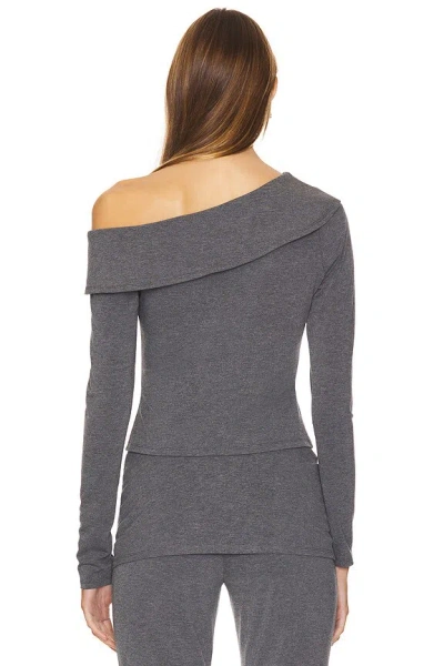 Superdown Oberteil Jordy Off Shoulder In Grey