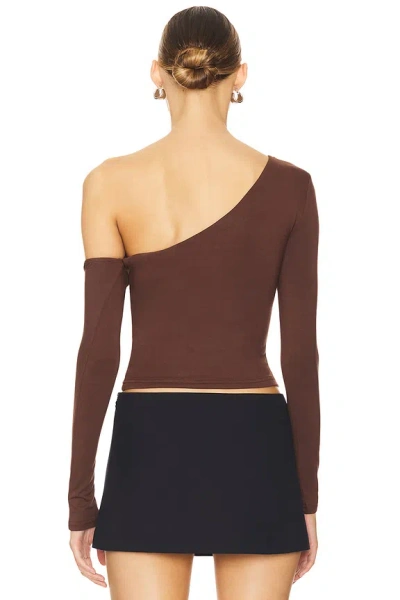 Superdown Sable Top In Chocolate Brown