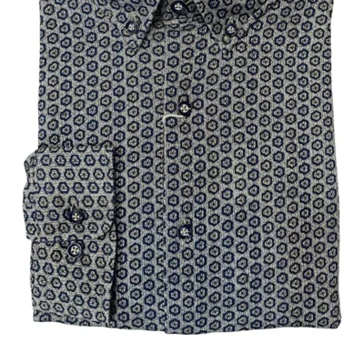 Brax Men's Daniel Jp Shirt In Monochrone In Multi
