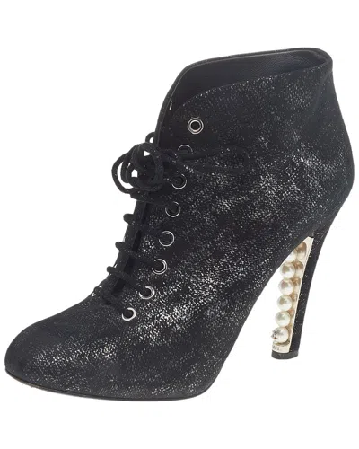 Pre-owned Chanel Women's Suede Boot, Size 38 (authentic )