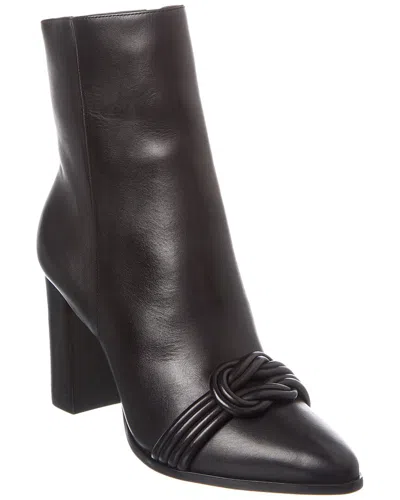 Alexandre Birman Vicky 60 Leather Bootie In Black