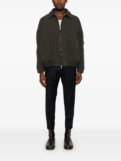 Dondup Mid-rise Tailored Trousers In Blue