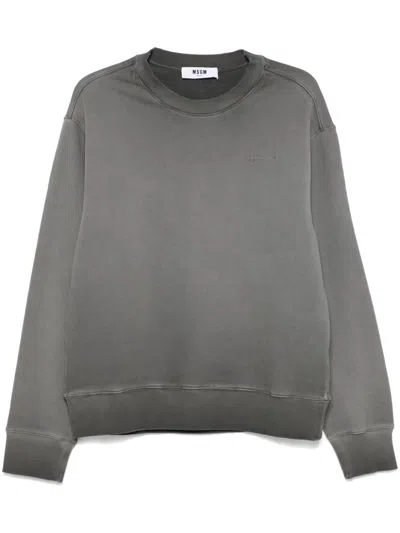Msgm Sweatshirt  Men Color Charcoal In Grey